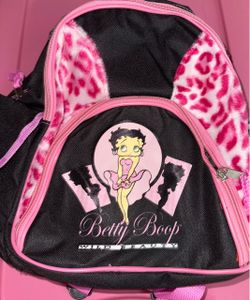 New Betty boop small backpack with water bottle