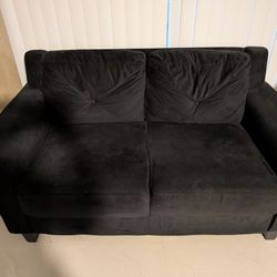 Black Loveseat 