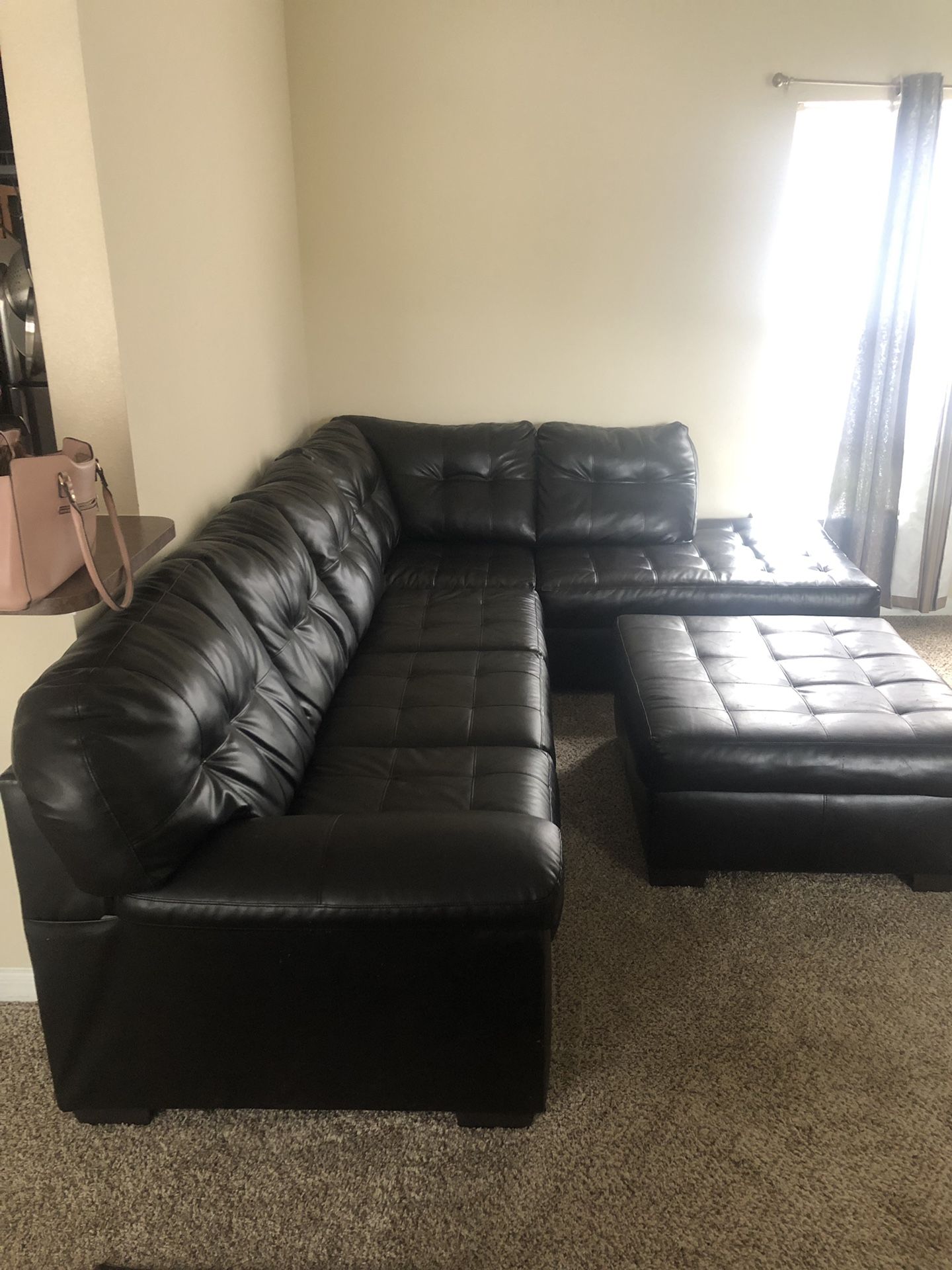 Sectional Couch + Ottoman!