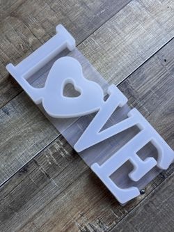 Love silicone mold heart 1 $7 or 2 for $10