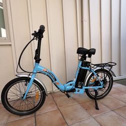Blue 20” Electric Bike