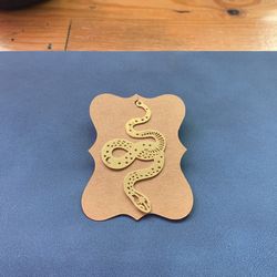 Large golden Snake Necklace 