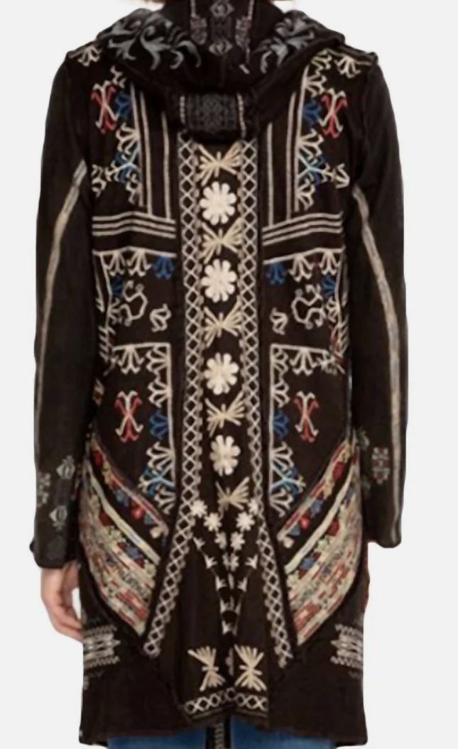 JOHNNY WAS shawl dress suit jacket Cimarron Patchwork Duster In Woodbark coat hoodie shirt