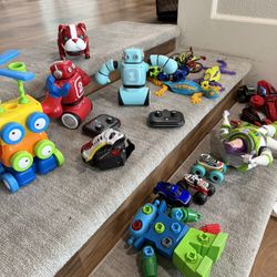Toy Lot Of Cars And Robots 