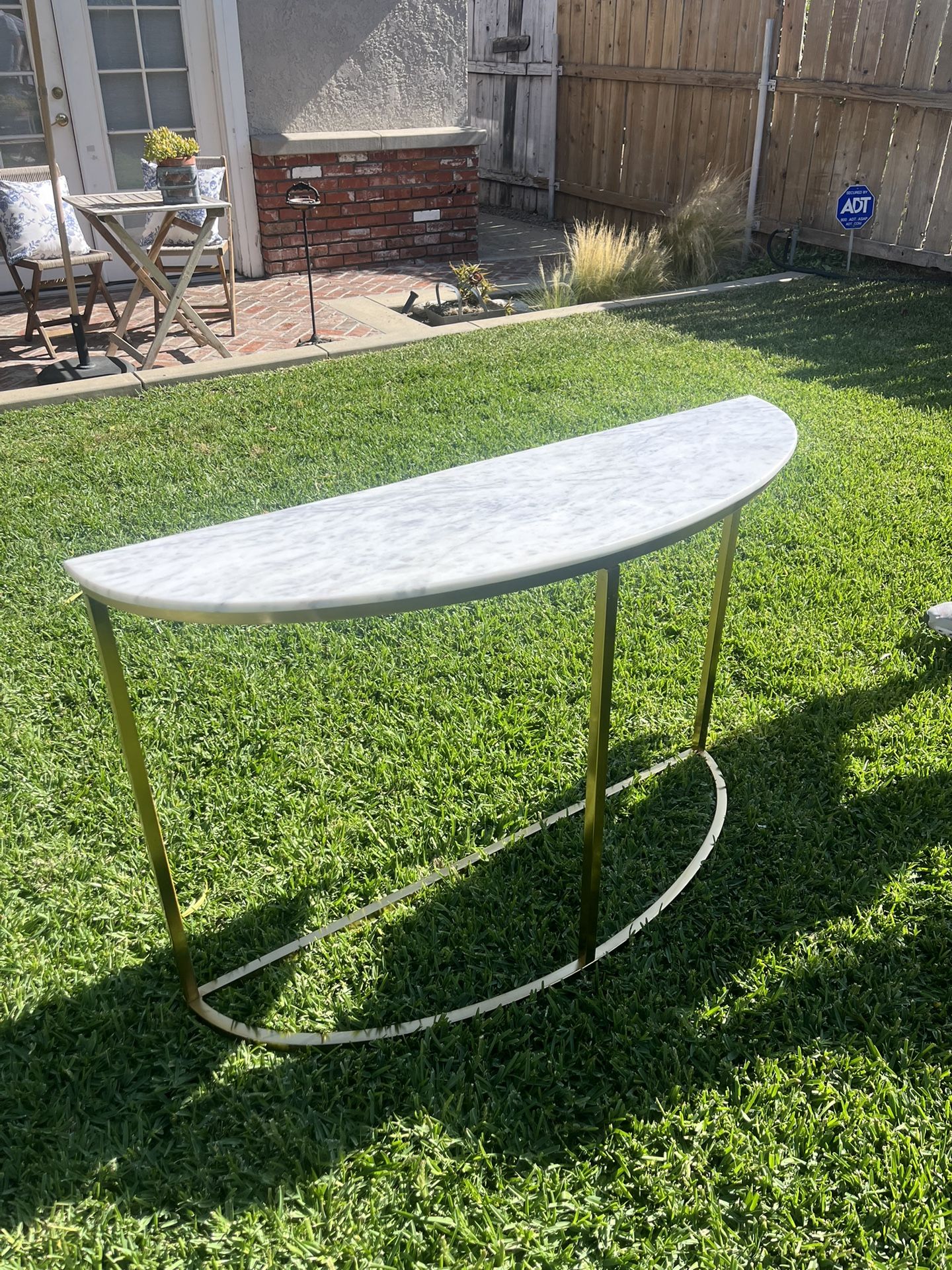 Half Round Console Entryway Table