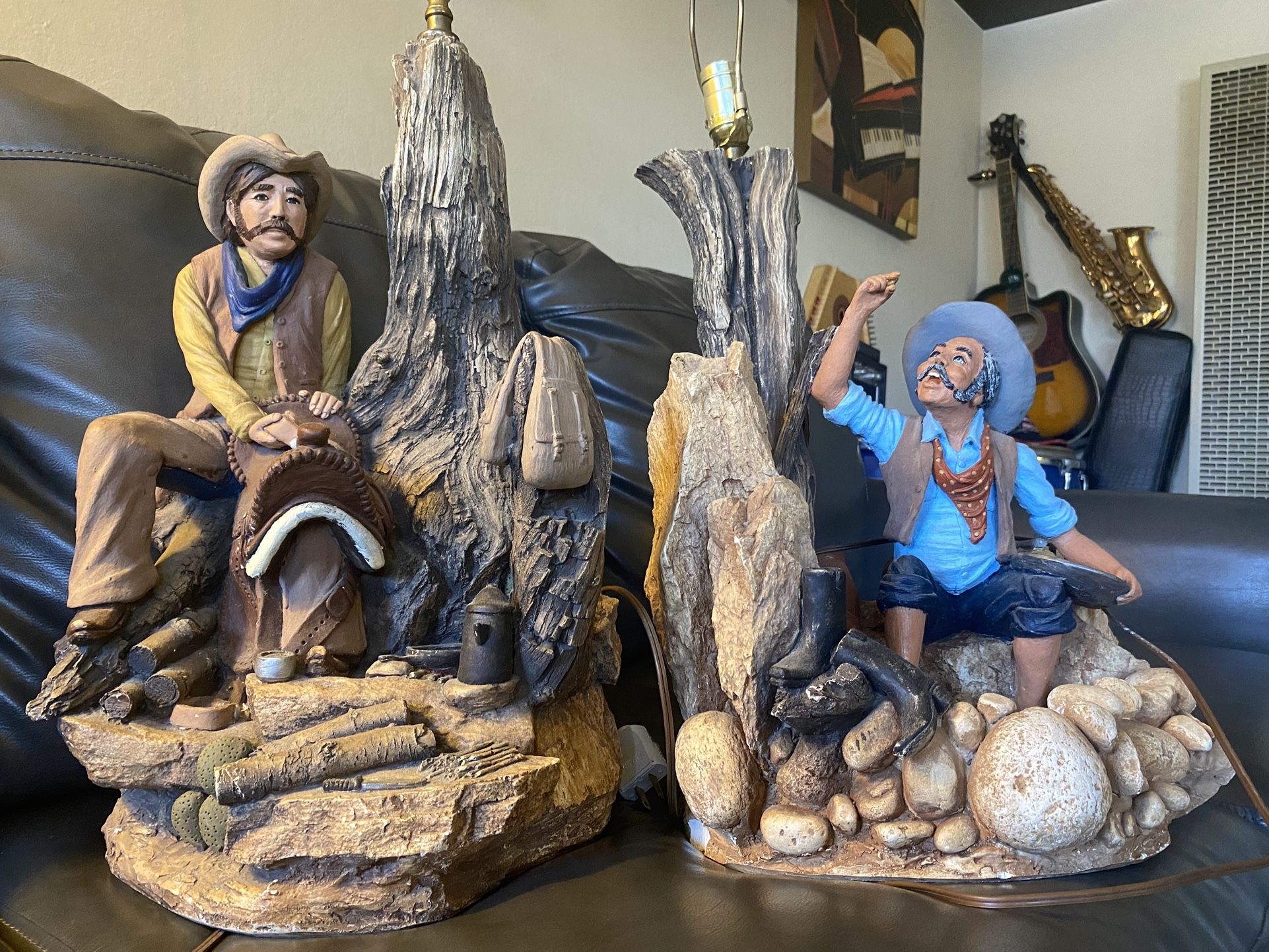 Gold Miners, Shade lamp. Great Father’s Day Gift