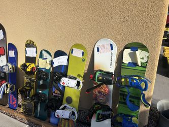 snowboards/Snowboard Boots/Helmets/Goggles/Ski Mask, Masks/Gloves/Pants/Coats