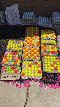 Golf Balls. Used.       Colored.     $1. Each