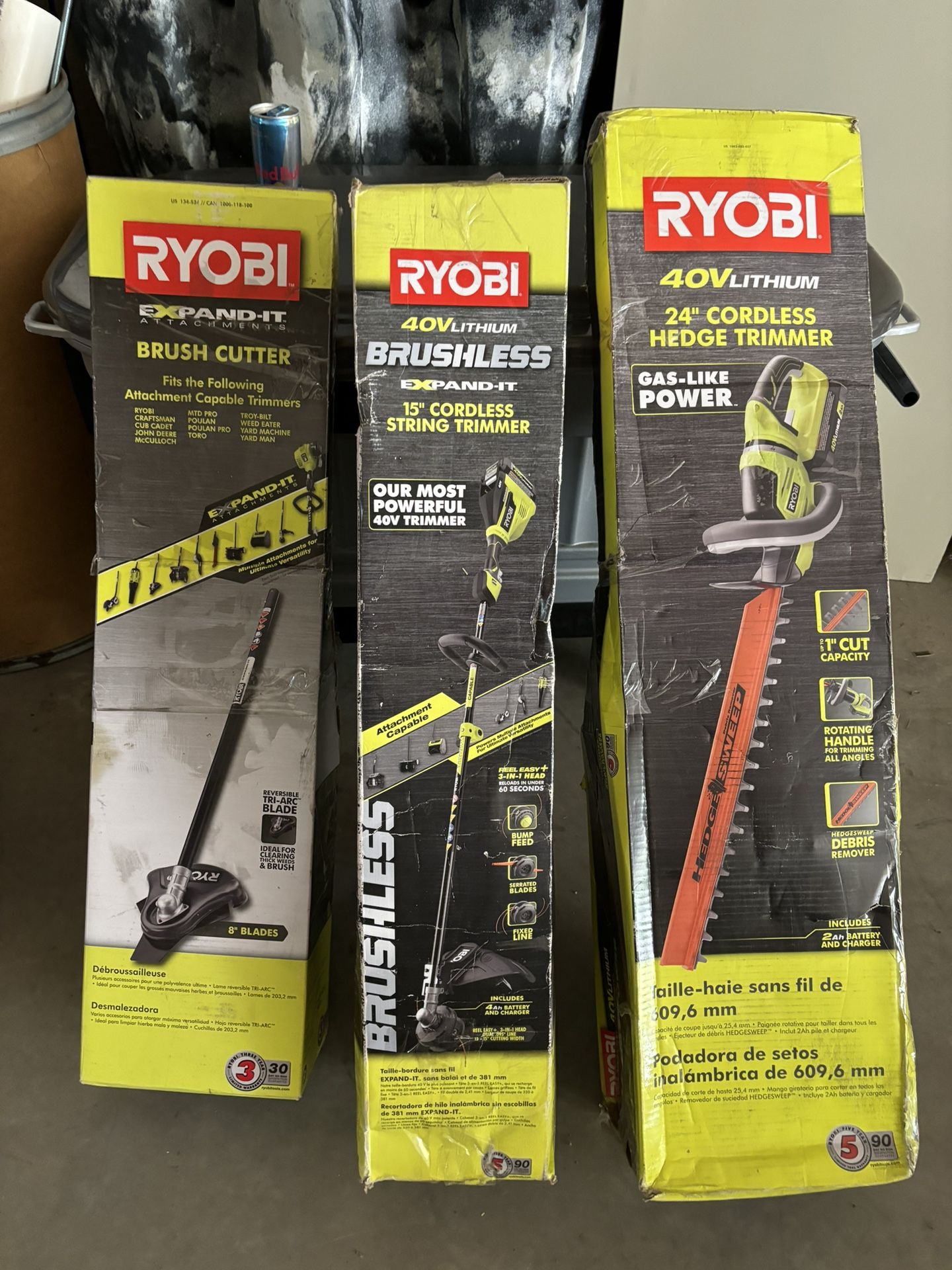 RYOBI cordless lawn tools