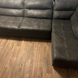 Dark Grey Sectional Like New