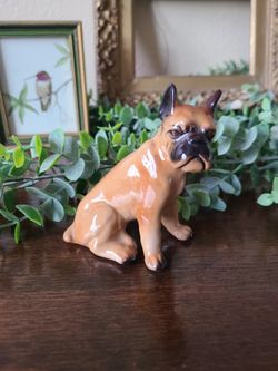 MCM Vintage Ceramic Figurine Of A Boxer Dog