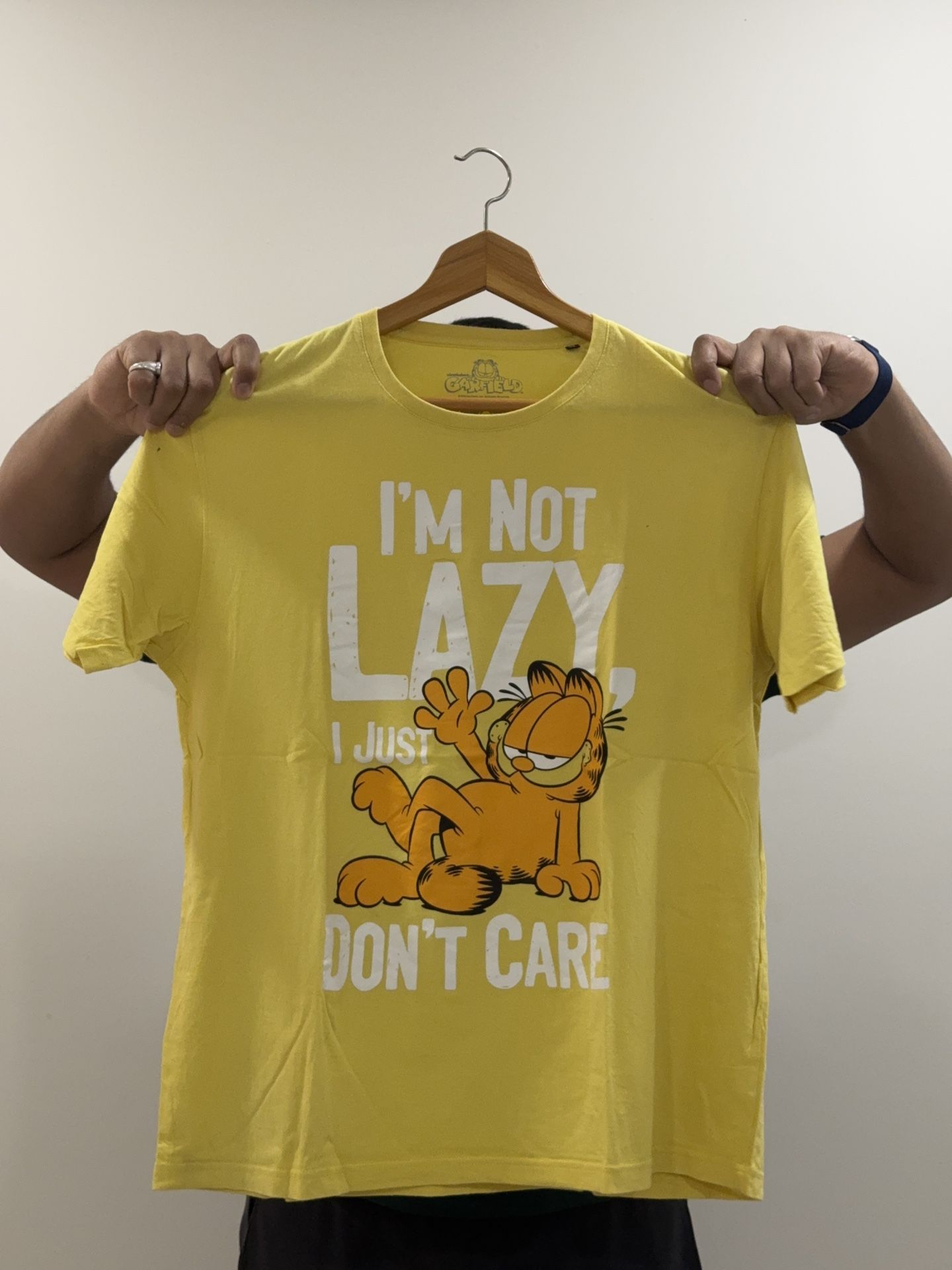 Men Garfield T Shirt Size L