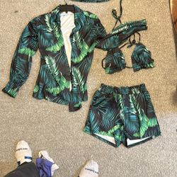 Women’s , Bathing Suit, Cover Or Pajama Set
