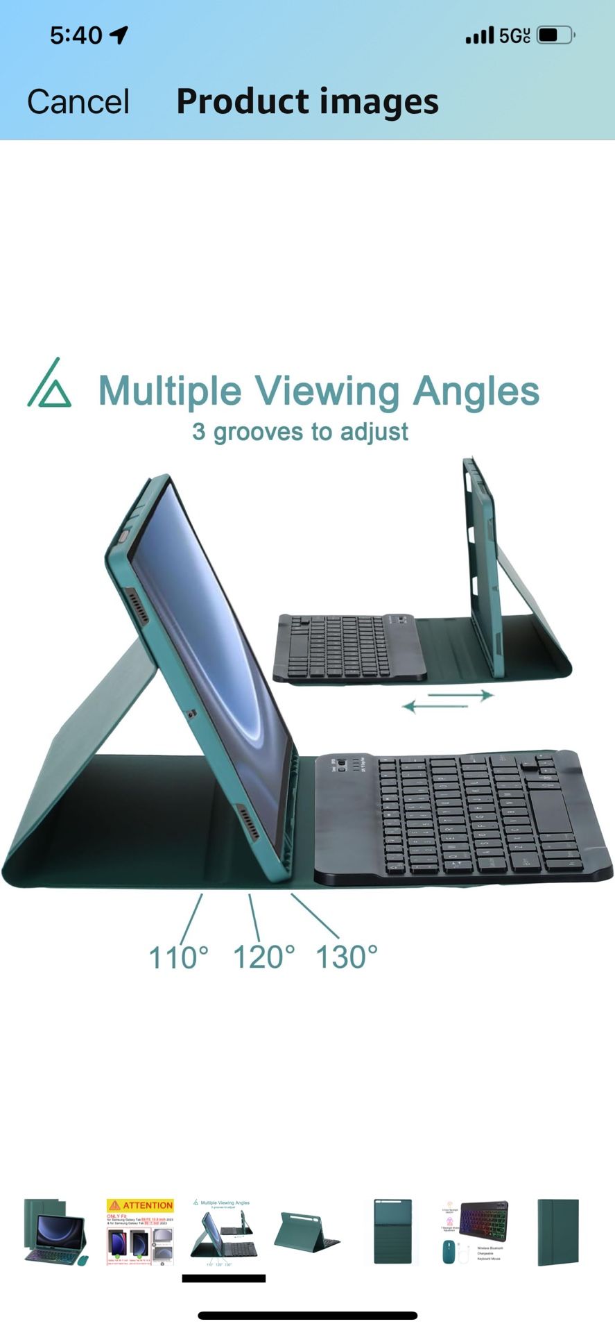 Keyboard Case For Samsung Galaxy Tab S9