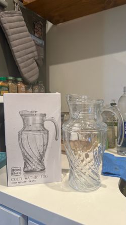 Glass Jug clear glass