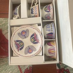 Set  Of Five Tea Cups