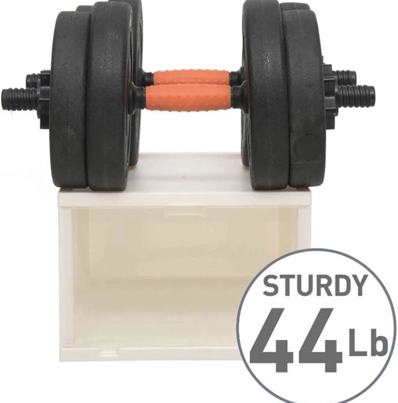 New In Box 12 Shoe Storage Box Plastic Stackable Shoe Container Off White