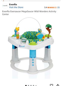 Evenflo Exersaucer MegaSaucer Wild Wonders Activity Center