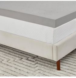 4 in. Full Charcoal Infused Cooling Memory Foam Mattress Topper