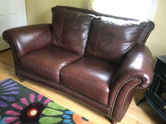 Leather Loveseat