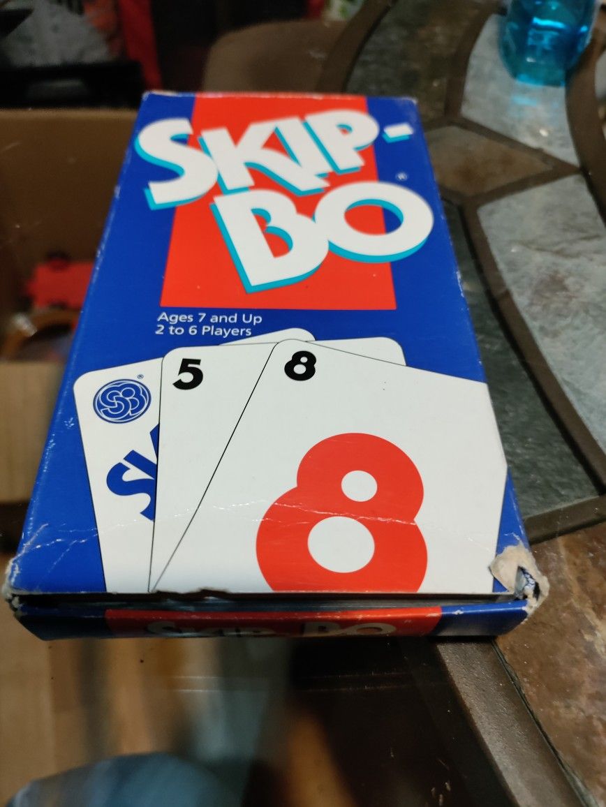SKIP-BO card Game New In Box Rare Unsealed Decks In Box
