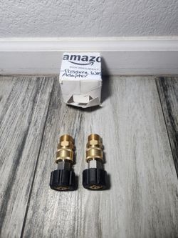 Tool Daily Pressure Washer Adapter Set, Quick Connect Kit, Metric M22 15mm Female to M22 Male Fitting, 5000 PSI, 4 Pcs