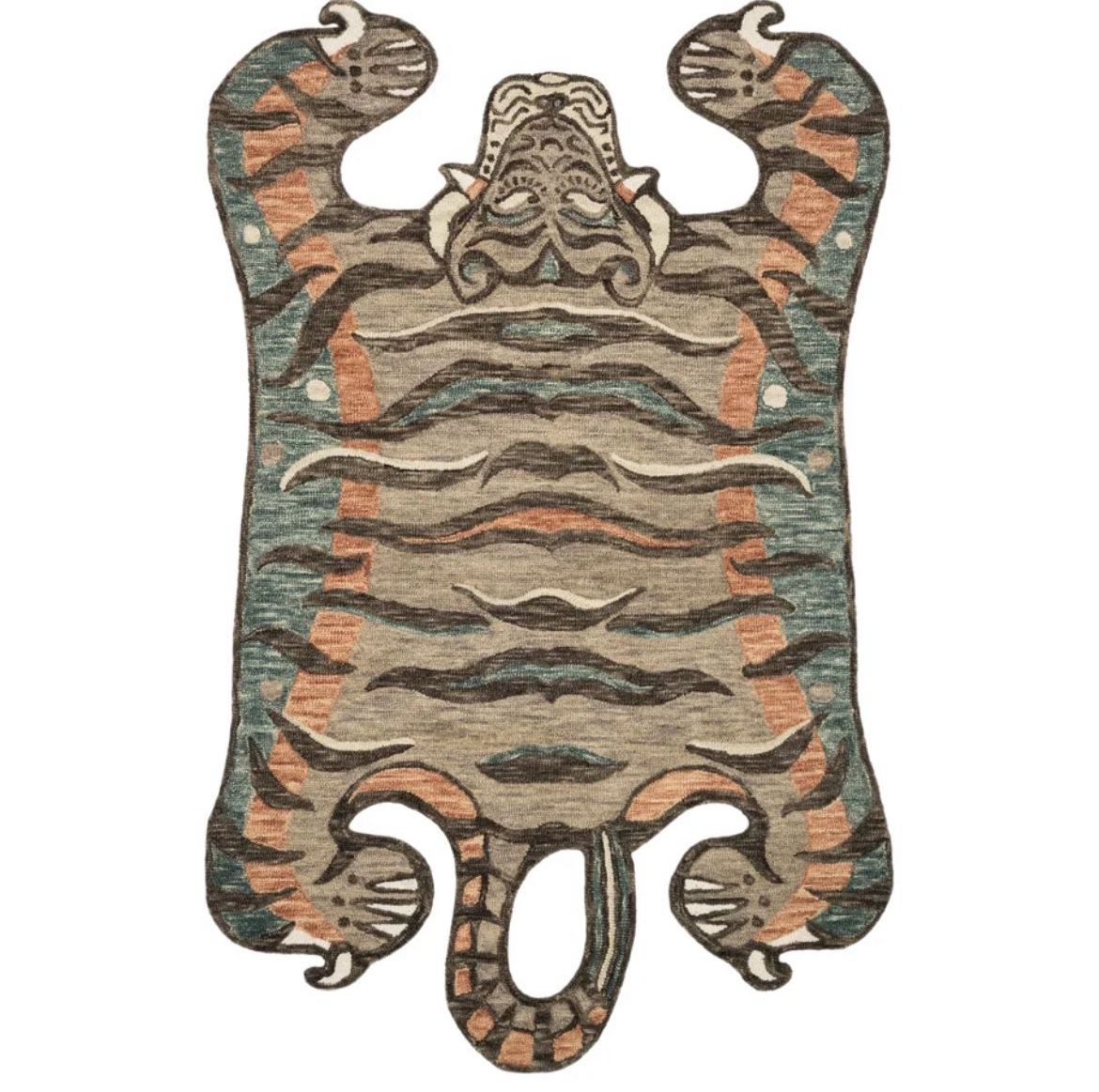 Feroz Berry Tiger rug By Justina Blakeney X Loloi