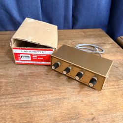Vintage Lafayette Transistorized Mono Microphone Mixer