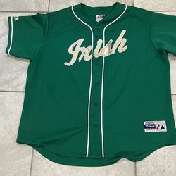 Irish Baseball Jersey Size XL majestic Preowned All Stitched 