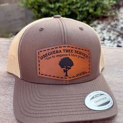 Custom Leather Patch Hats