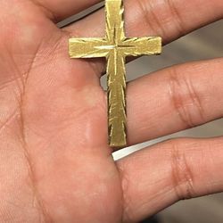 14k Gold Cross 