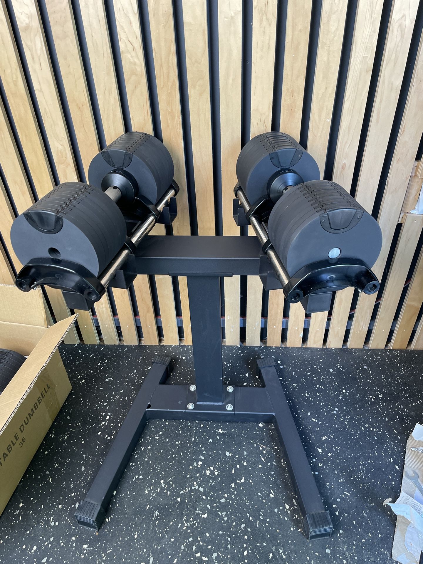 G7Force 80 Pounds Adjustable Dumbbells With Rack