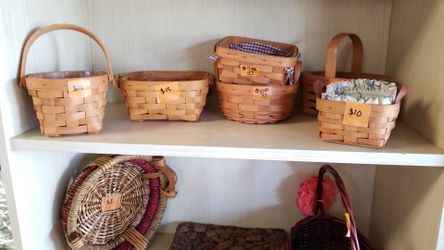 Assorted longaberger baskets. $60 for all 6