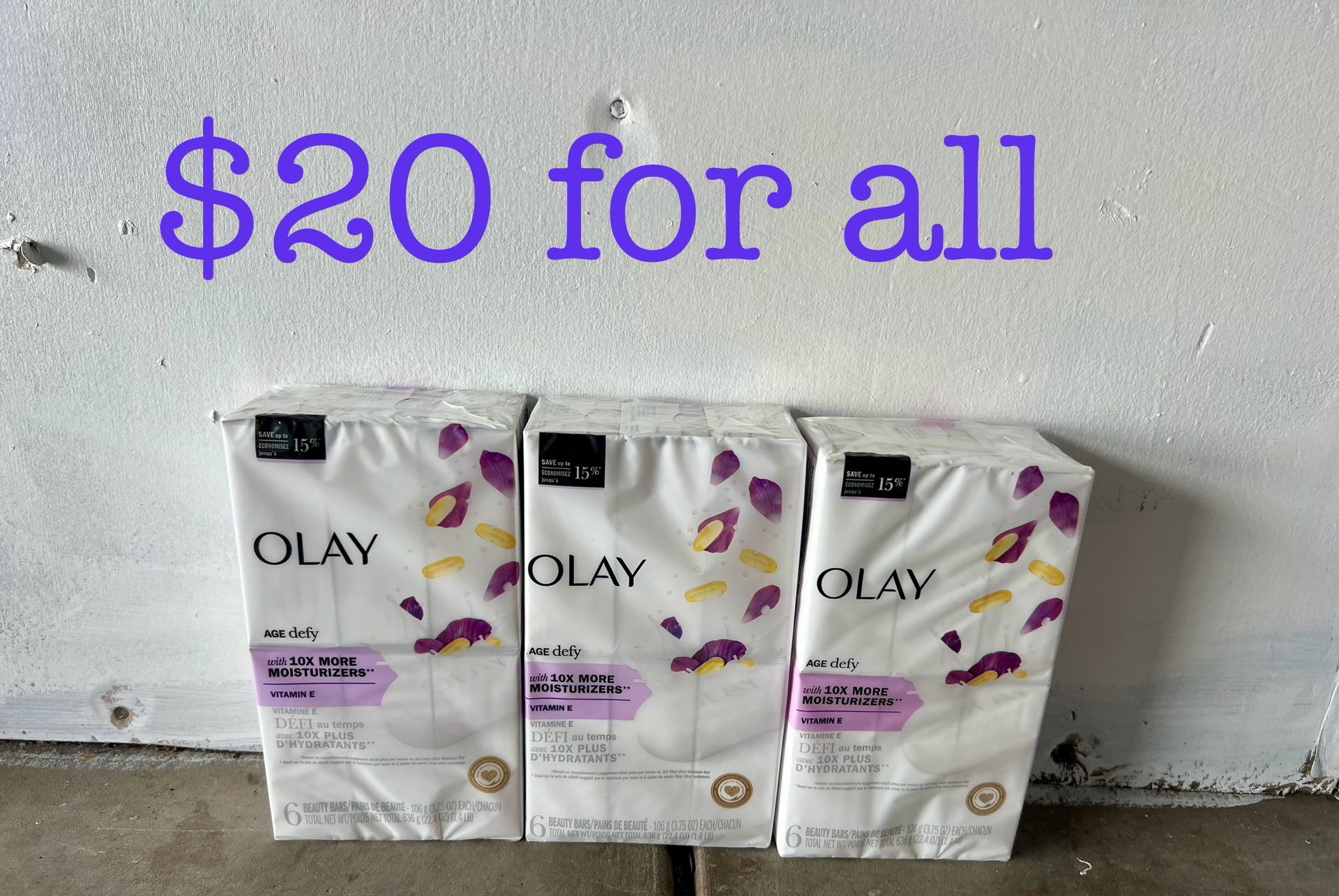 Olay Bars Soap $20 For All Price Firm 