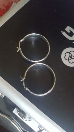 Silver earrings