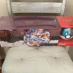 NEW Pokémon Holiday Calendar Cards And Pokeball Cards Packs 