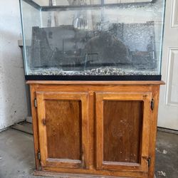 Fish Tank Plus Wooden Stand