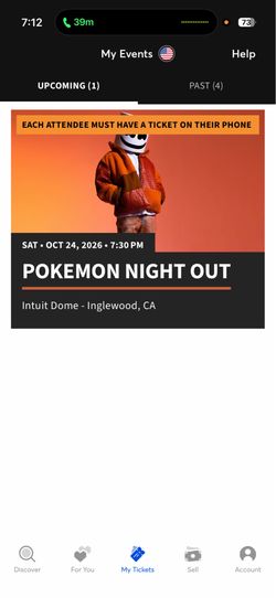 Pokemon night out tickets