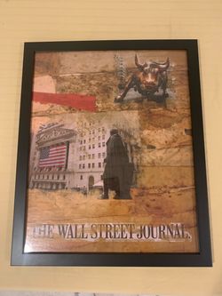 Financial Wall-street framed picture