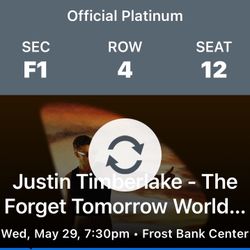 Justin Timberlake concert tickets
