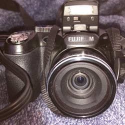 FujiFlim Camera And Samsung Camera With Bag And USB Cables