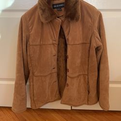 Golden Brown Vintage Woman Jacket