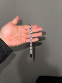 Moissanite Cuban Bracelet 10 mm
