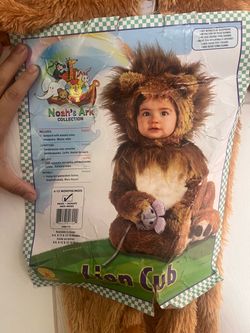 Noah's Ark Lion Cub Baby Costume 6-12 Months