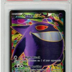 PSA GEM MT 10 Pokemon Gengar EX (114 Full Art) 114/119 XY - Phantom Forces Holo