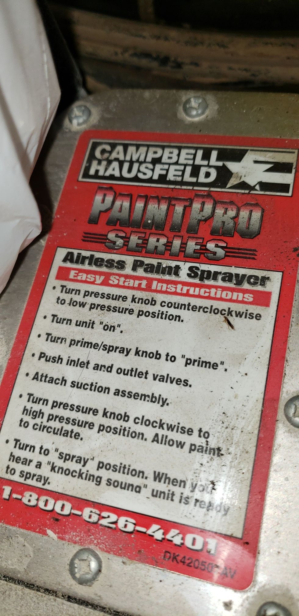 Campbell hausfeld airless paint sprayer