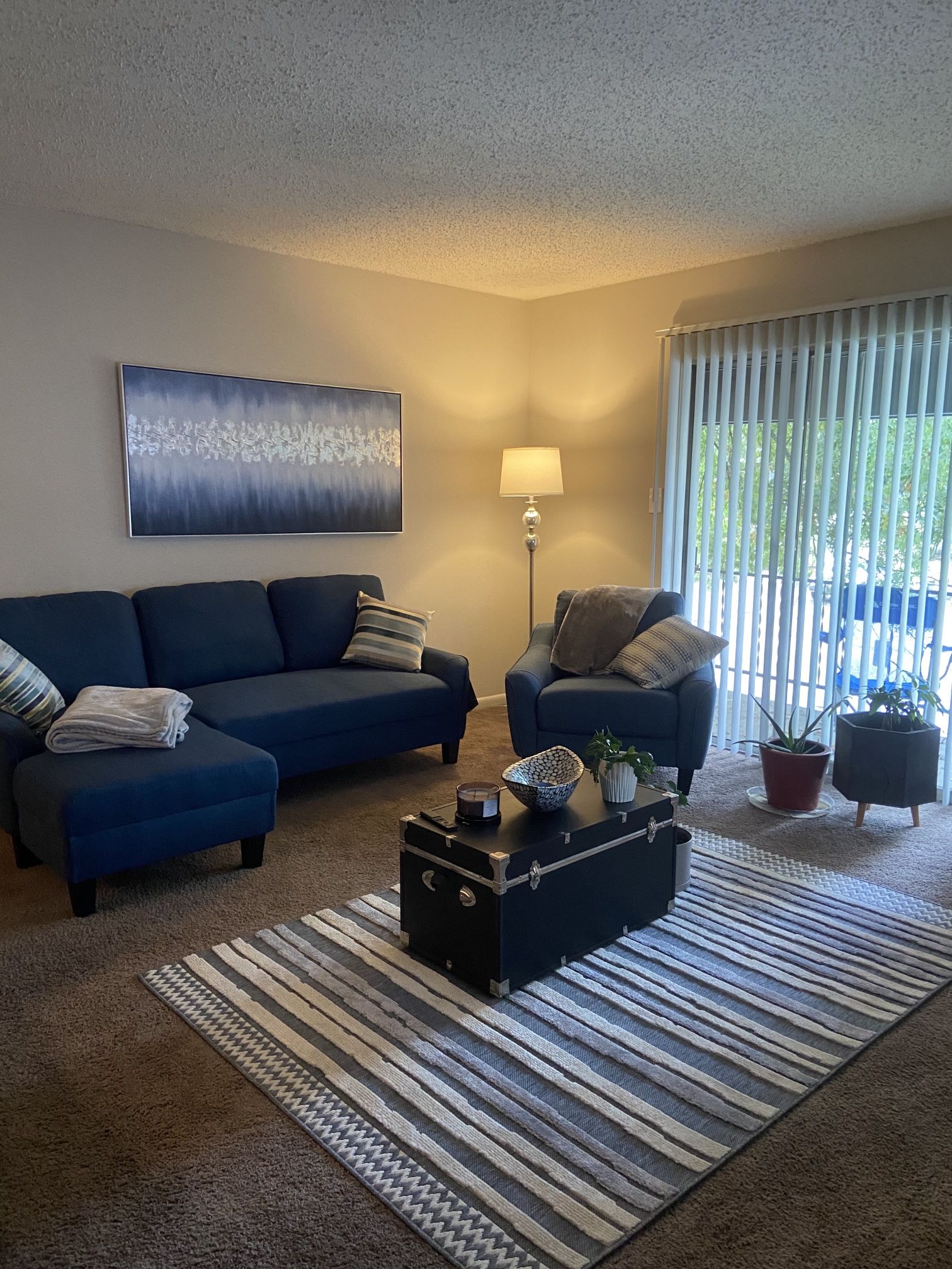 Small Sofa Sleeper, Chair, Bedframe/headboard(no box/mattress), TV Stand 65in, 2-Nightstands $200