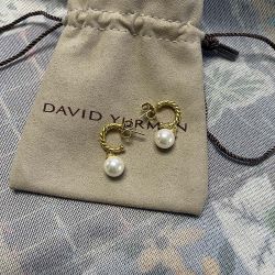 18-Karat Gold Hoop Drop Earrings 