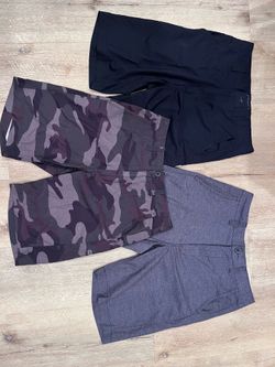 Men's Athletic Hybrid Shorts Size 30 Waist USED (3 Item Bundle)