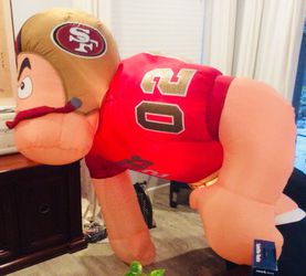 FANTASTIC NFL SAN FRANCISCO 49ERS GIANT GEMMY AIRBLOWN INFLATABLE BLOW UP  FOOTBALL PLAYER 5'-7' for Sale in Carmichael, CA - OfferUp